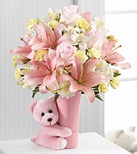 baby girl floral arrangement